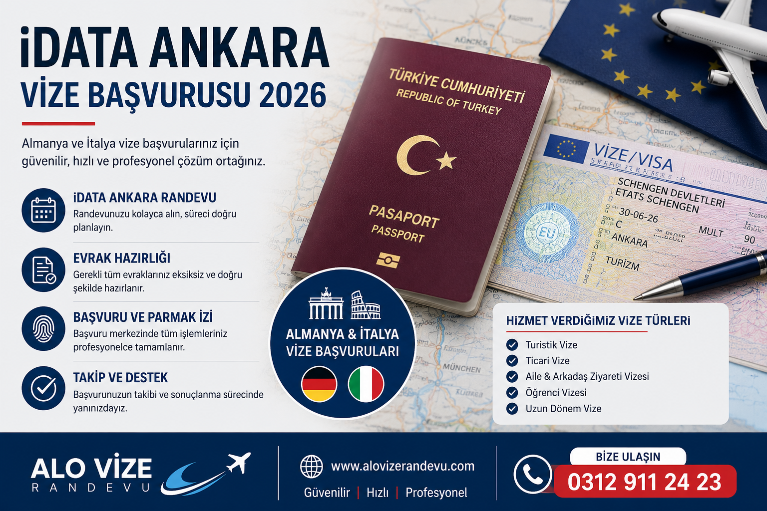 iDATA Ankara Vize Başvurusu 2026: Randevu Süreci, Gerekli Evraklar ve Profesyonel Danışmanlık