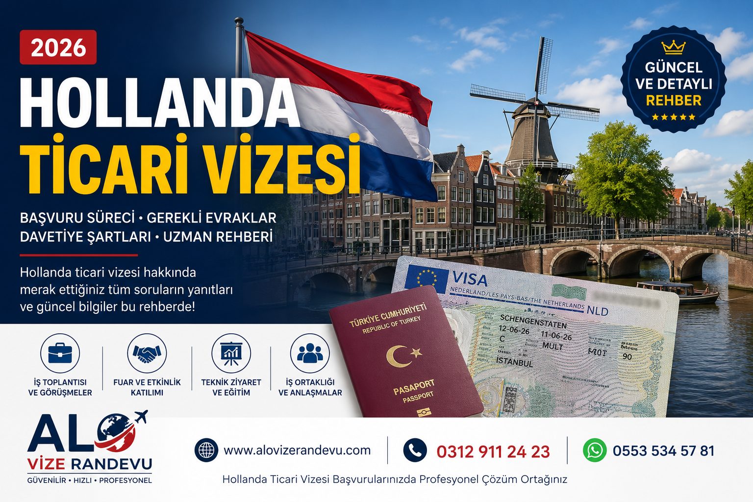Hollanda Ticari Vizesi 2026: Başvuru Süreci, Gerekli Evraklar ve Başarı İçin Kapsamlı Rehber
