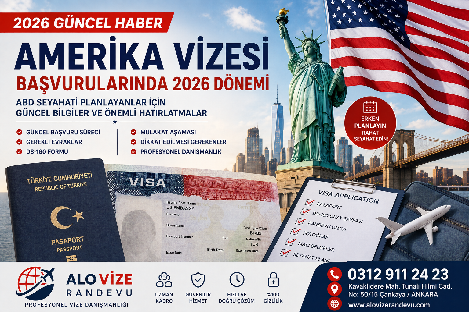 Amerika Vizesi Başvurularında Dönemi: ABD Seyahati Planlayanlar İçin Güncel Bilgiler ve Önemli Hatırlatmalar